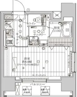 レガリス東京イースト【9階】の間取り