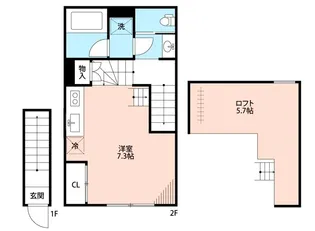 秘密基地WOOD KS【2階】の間取り