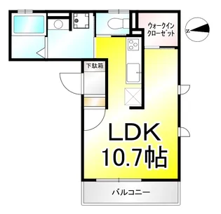エスポワール七瀬【2階】の間取り