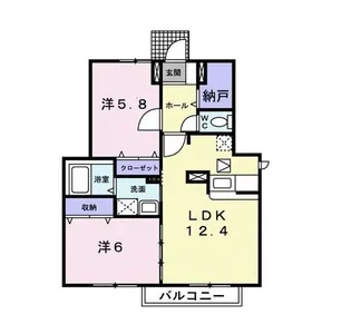 アーバンコートII・A【1階】の間取り