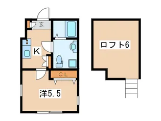アヴァンセ弐番館【1階】の間取り