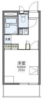 レオパレスWISTERIA【1階】の間取り