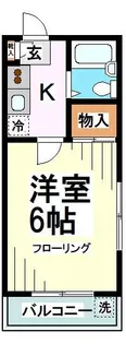 第15安藤ハイツ【2階】の間取り