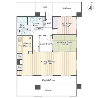 ダイアパレス平塚ステーションスクエア【12階】の間取り