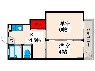 ケンモツビル【5階】の間取り