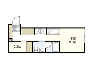 ヴィラ リヴィエールII【2階】の間取り