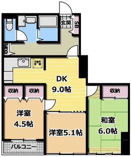 インペリアル志木【2階】の間取り