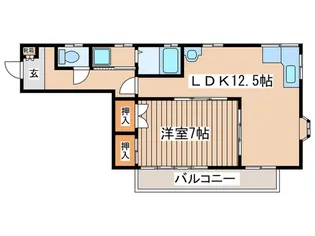 日下部ハイツ【2階】の間取り