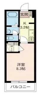 デュオキューブ【2階】の間取り