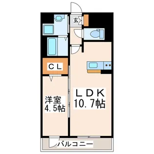 Prime蓮台寺【7階】の間取り