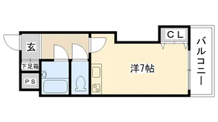 ハイネス門戸【1階】の間取り