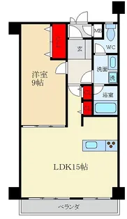 ニューハイツ花水木【4階】の間取り