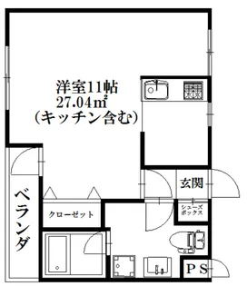 サンドール八番館【1階】の間取り