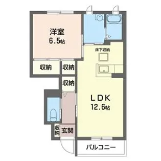 ヴィラ・グラシュー【1階】の間取り