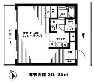 メゾンド佐賀【3階】の間取り