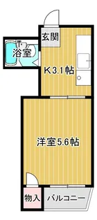 白樺ハイツ清水II【1階】の間取り