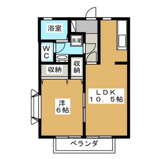 メゾン蛇原【1階】の間取り
