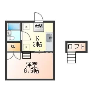 コーポ麻生2号棟【1階】の間取り