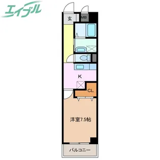 ソレアード・K・S【2階】の間取り