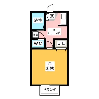 ベルハウス【1階】の間取り