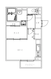 カサブランカ湘南【2階】の間取り