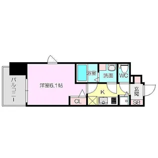 プレサンス新大阪ヴィガ【5階】の間取り