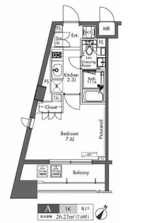 プラウドフラット三軒茶屋【2階】の間取り