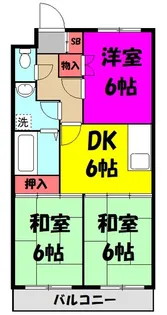 原第5マンション【1階】の間取り