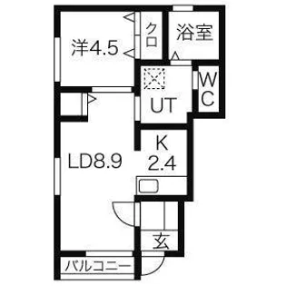サンローズ ドゥオ【1階】の間取り