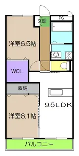 プランドール南久万【3階】の間取り