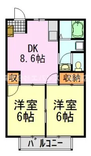 リバーストーンI【1階】の間取り