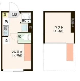 ハーモニーテラス上井草V【2階】の間取り
