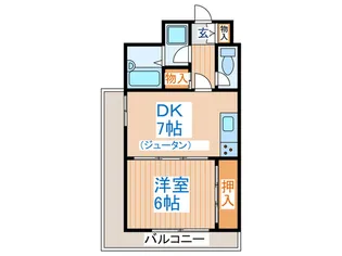 ライオンズマンション荒町第2【3階】の間取り