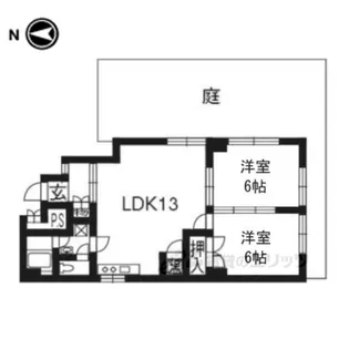 グランディール錦【1階】の間取り