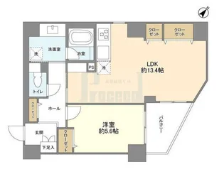 ディアハイム根津【13階】の間取り