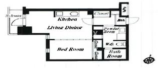 スカイコート日本橋人形町第5【9階】の間取り