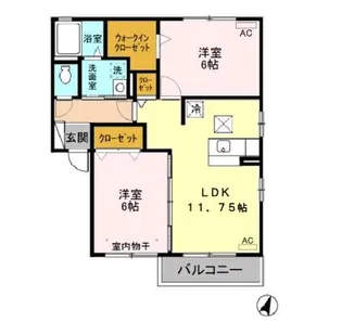 メゾン・アヴェール【1階】の間取り
