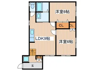 グリーンコーポ【1階】の間取り