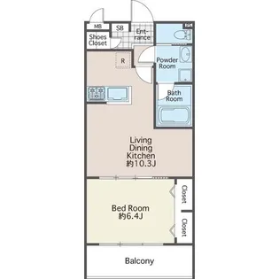 BLESS中野哲学堂 West【3階】の間取り