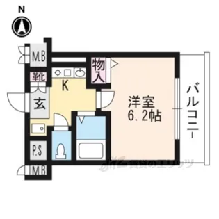 べラジオ二条城前【2階】の間取り