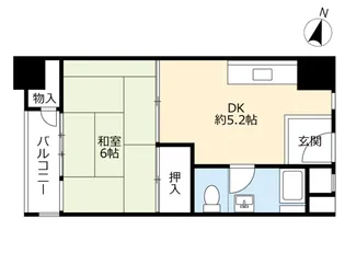 UR鈴蘭台第四【4階】の間取り
