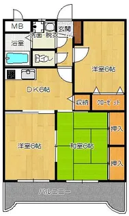 レジデンス吉村【1階】の間取り