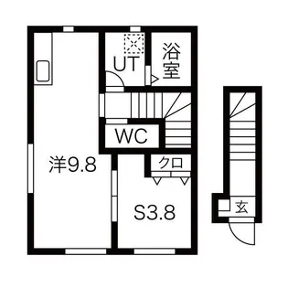 ル メイユール尼沼C棟【2階】の間取り