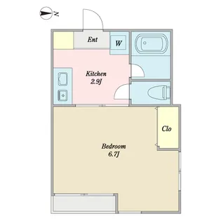 ヒルズ津田沼【1階】の間取り