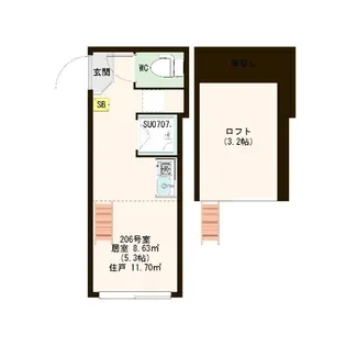 Bloom【2階】の間取り