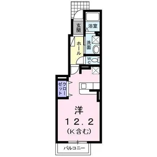 グラース・ジェルメ A棟【1階】の間取り