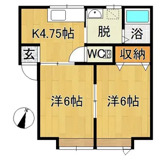 サンテラスかわぐちII【2階】の間取り