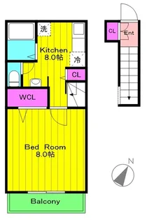 アリビオ【2階】の間取り
