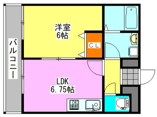 リーベル壱番館【1階】の間取り
