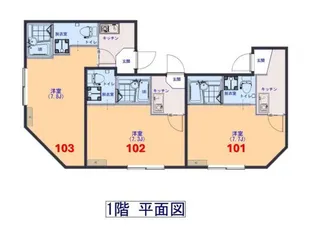 SパレスIII【1階】の間取り
